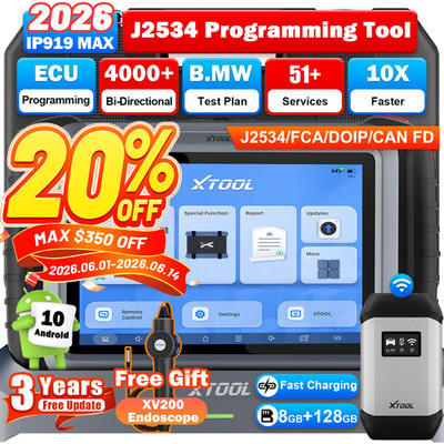XTOOL IP919 MAX J2534 ECU Programming Tool Auto Diagnostic Tool Key Programmer