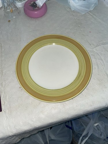 1970s Buttercup 10.5” Dinner Plates Set 5 Brady Bunch Avacado Orange White VTG - Picture 21 of 23