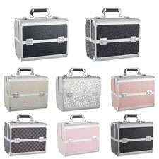 XL Large Aluminium Beauty Storage Box Make up Nail Jewelry Cosmetic Vanity Case