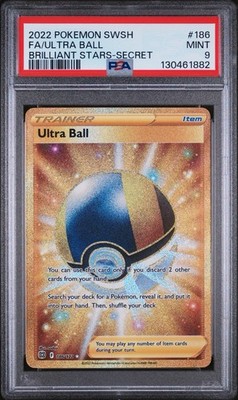Ultra Ball (Secret) 186/172 Swsh09: Brilliant Stars Holo for sale