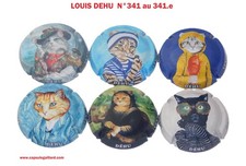 Série de 6 Capsules de Champagne LOUIS DEHU N°341 au 341.e
