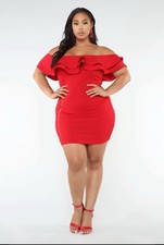 New! Women's Rosa Fashion Nova Off Shoulder Party Dress Women's Size 2XL