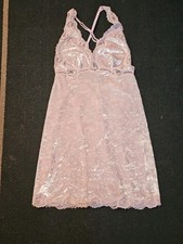 Victoria's Secret Pale Pink Velvet Slip Nightgown Small