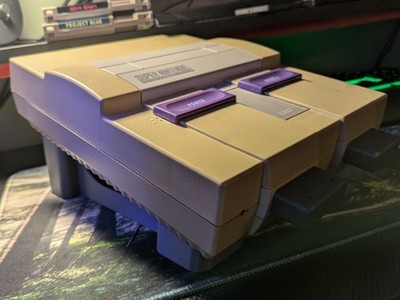 Super Nintendo SNES Console Stand   3D Printed Riser Base | Retro Gaming Display