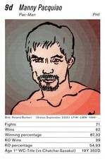 Boxing Greats (Sweedish Cards) #9d Manny Pacquiao