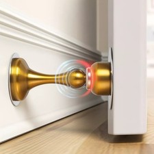 DOMIRA Premium Magnetic Door Stop – Heavy Duty Floor & Wall Mounted