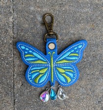 Portland Leather Goods Modified Monarca Monarch Butterfly Tassel Skydive Blue