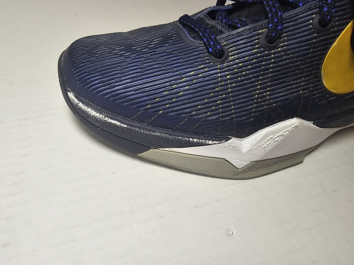 Nike Zoom Kobe 7 VII System Obsidian Gold Blue Men's Size 11 US