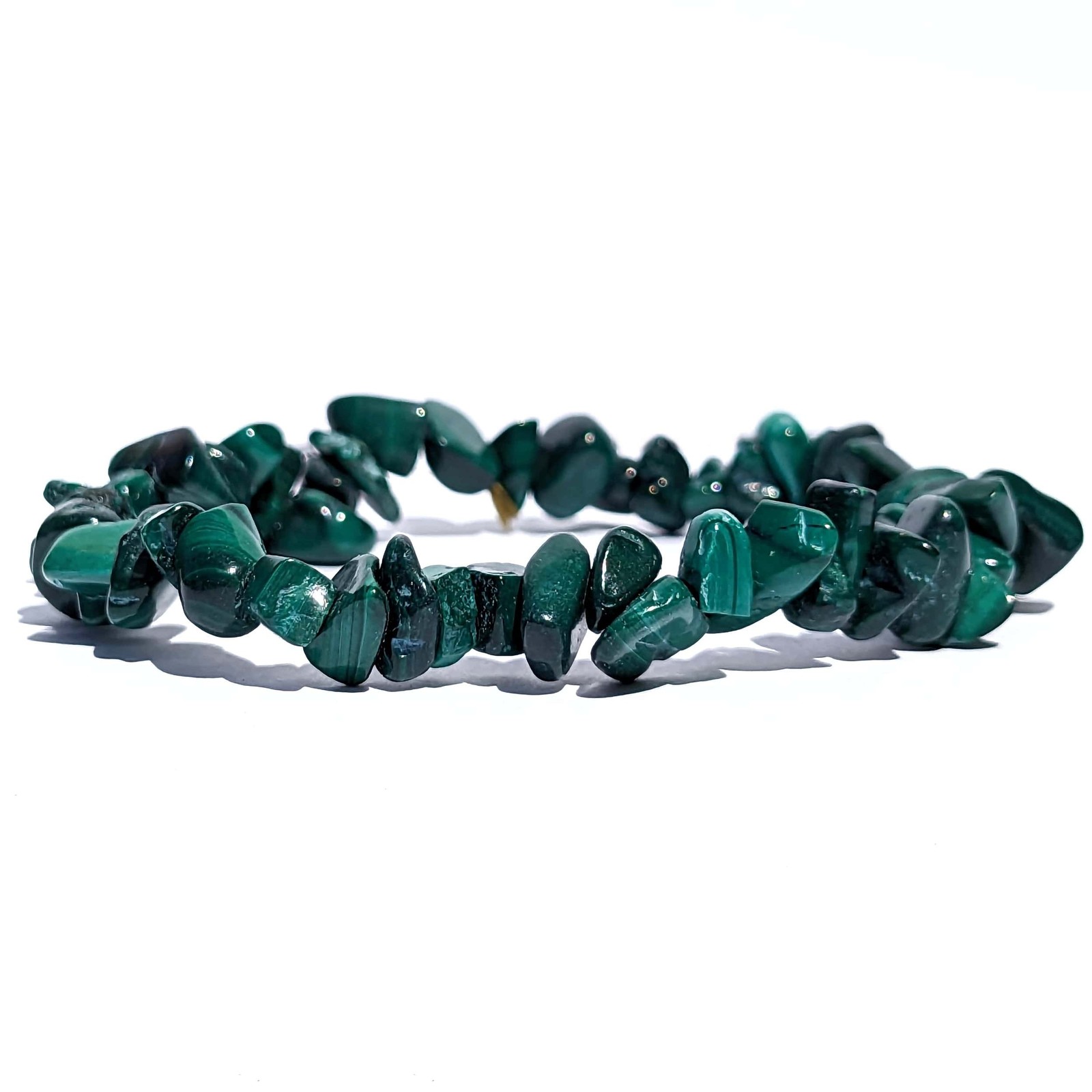 Bracelet en Malachite naturelle idéal pour méditer et chasser le stress au bureau