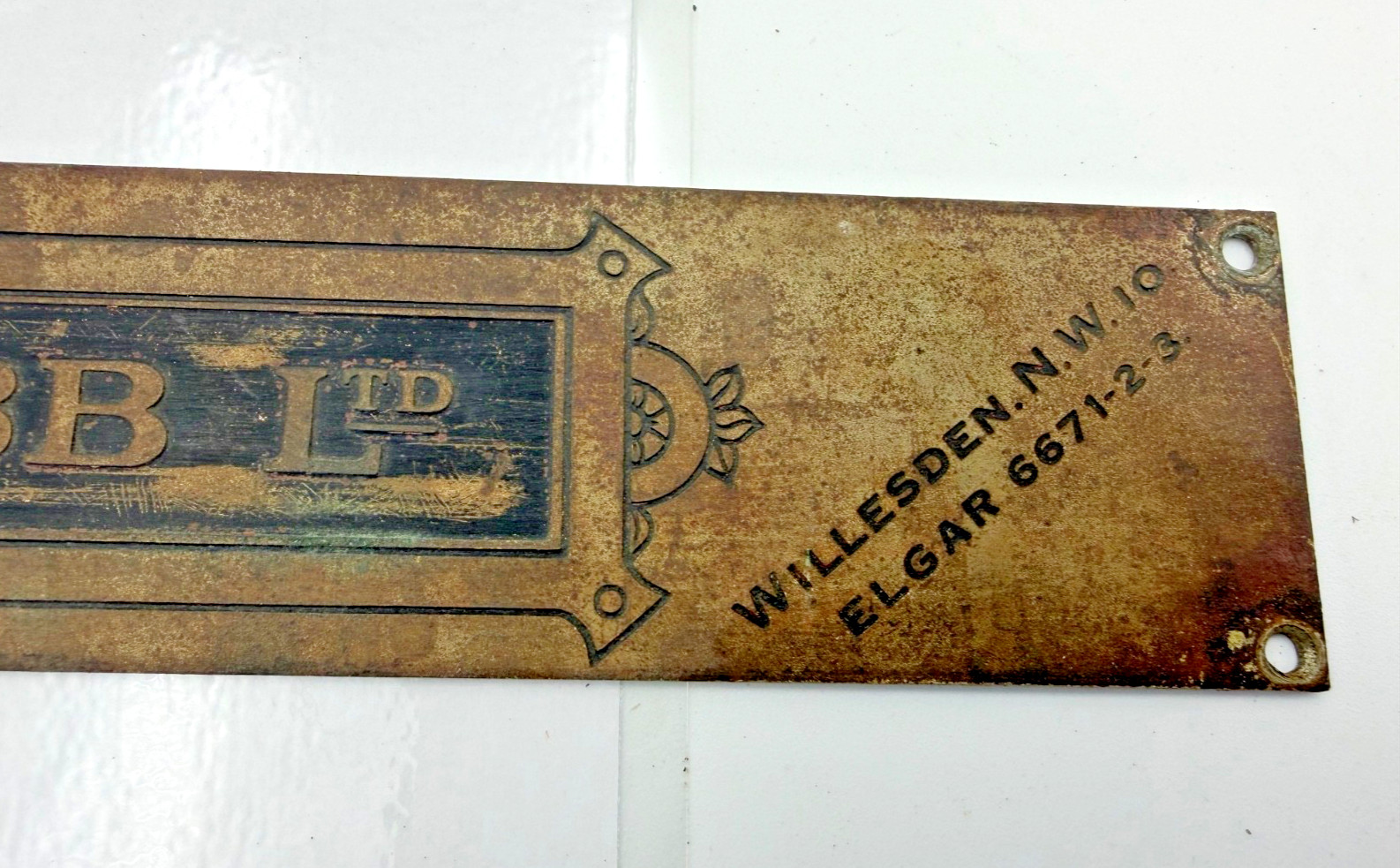 ROLLS ROYCE BENTLEY DAIMLER LAGONDA 12" FREESTONE & WEBB COACH BUILDERS PLATE