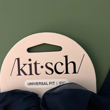 Kitsch Black Fabric Bow Hair Clip, Universal Fit, Solid Classic for All Hair