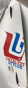 USED/CRACKED Hyperlite Catalyst Stylus Wakesurf Board 4'5" Brian Grubb Twin Fin