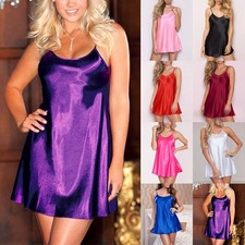 Women Sexy Satin Nightdress