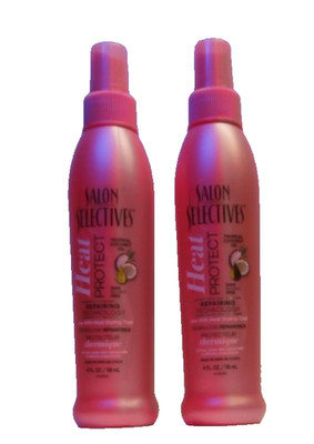SALON SELECTIVES Heat PROTECT Spray REPAIRING TECHNOLOGY 4 oz each (2 Bottles