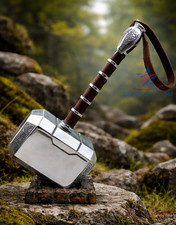 1:1 Full Metal Avengers Thor Hammer 1:1 Replica Prop Mjolnir Resin Base Cosplay