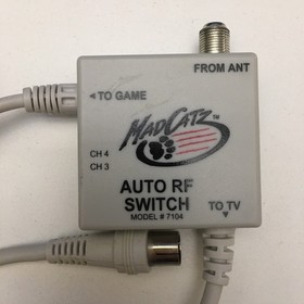 SEGA Dreamcast RF Switch Adapter Cord Cable (Mad Catz, Model 7104)