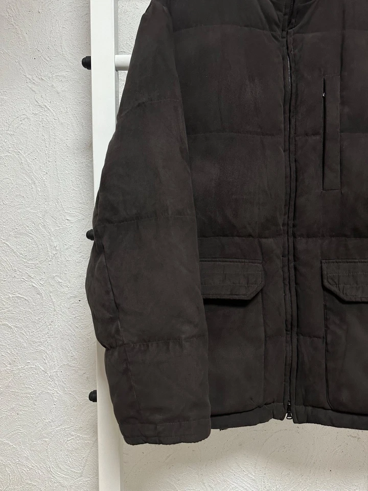 Bogner Men’s Suede Down Jacket Brown Size M - Image 4 of 4