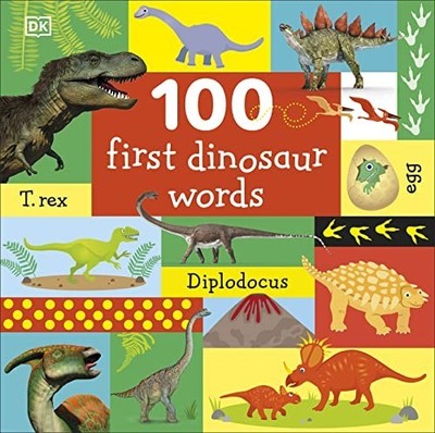 100 First Dinosaur Words by DK Book The Fast Free Shipping