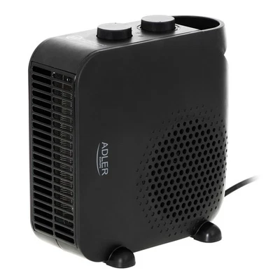 ADLER Radiatore Elettrico Termoventilatore Nero 2000W Termostato