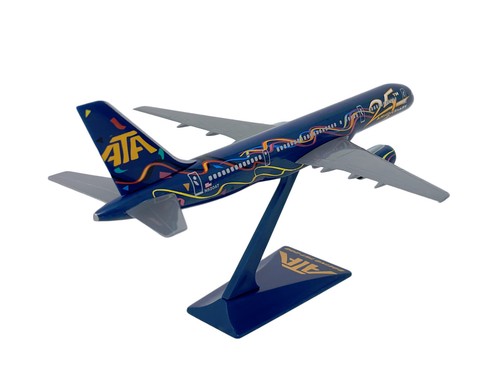 Flight Miniatures ATA 25th Anniversary 757-200 1:200 Scale Model Airplane - Picture 2 of 3