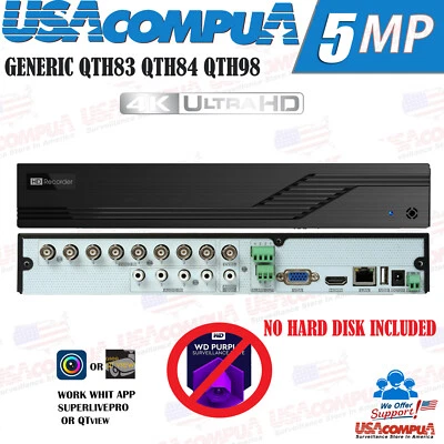 TVT Q-SEE MANUFACTURE TVT SIMILAR (Q-SEE QTH98) 8 Channel DVR HD 1080p ( NO HARD DISK ) MULTIFORMATO