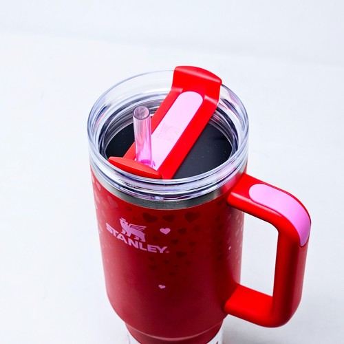 Stanley Target Exclusive Valentine’s Day 2025 40oz Tumbler Ruby Hearts Red - Picture 5 of 12