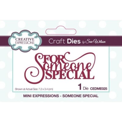 Creative Expressions Craft Dies For Someone Special Word Die for Cardmaking