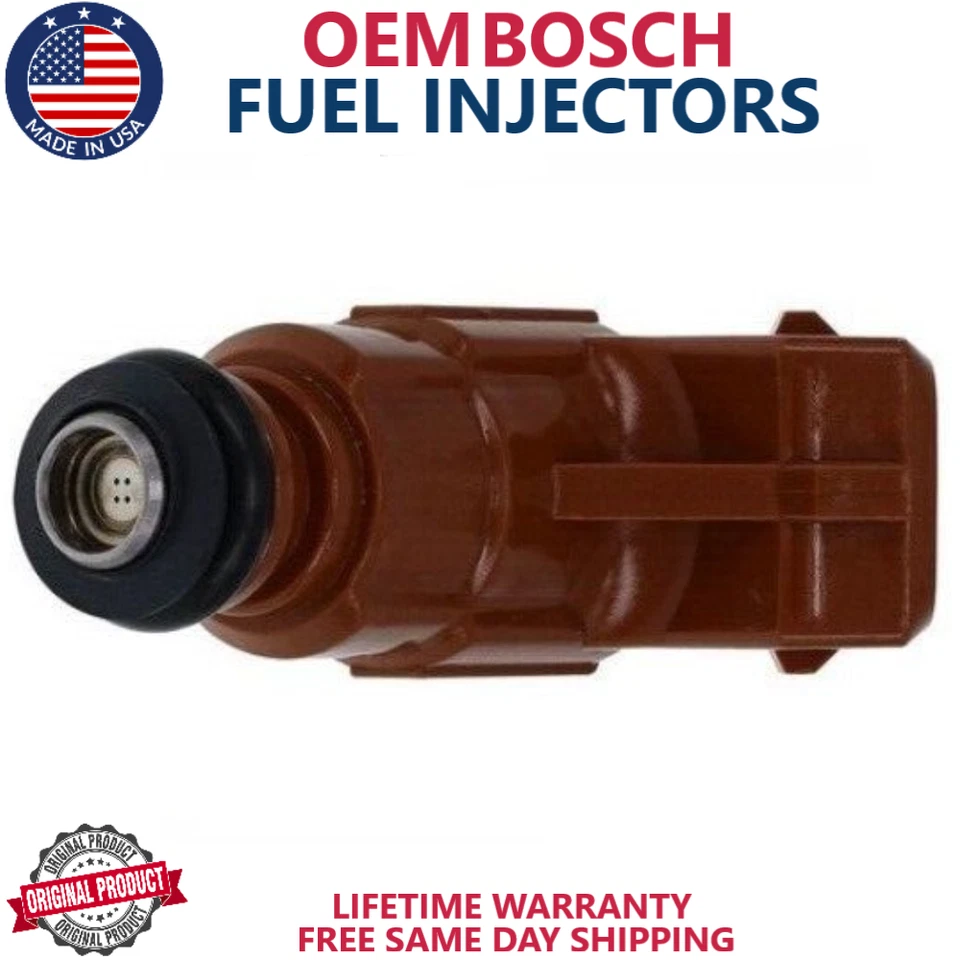 4 piezas NUEVOS OEM BOSCH inyectores de combustible 2000-2009 Saab 9-3 Saab 9-5 2,0 L, 2,3 L I4 turbo Foto 3 de 4