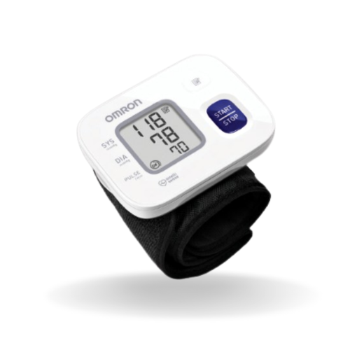 OMRON HEM-6161 Automatic Wrist Blood Pressure Monitor with Cuff Wrapping Guide - Picture 2 of 4