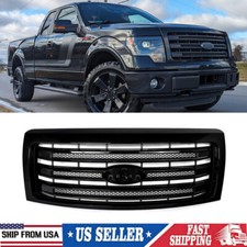New Tuxedo Black Front Bumper Grille For 2009-2014 Ford F150 F-150 King Ranch