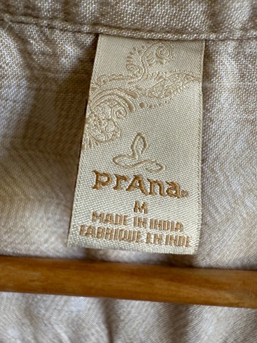 Prana Natassa Crinkled Sleeveless Tunic White Akoa Relaxed Travel Womens size M - Picture 3 of 11
