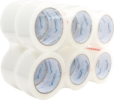 Heavy Duty Packaging Tape, Clear 2.7Mil Thick for Moving, Shipping, 12 Pack