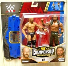 ​WWE Roman Reigns vs Cesaro Championship Showdown 2-Pack Action Figures NEW 