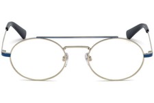 Diesel DL 0289 Silver 16A Round Aviator Metal Optical Eyeglasses Frame 51-20-145