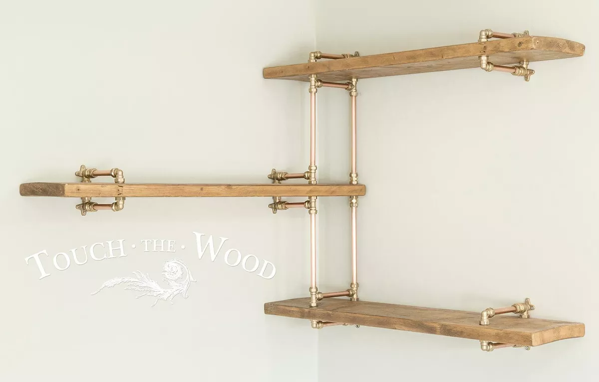Industrial pipe corner shelving deals