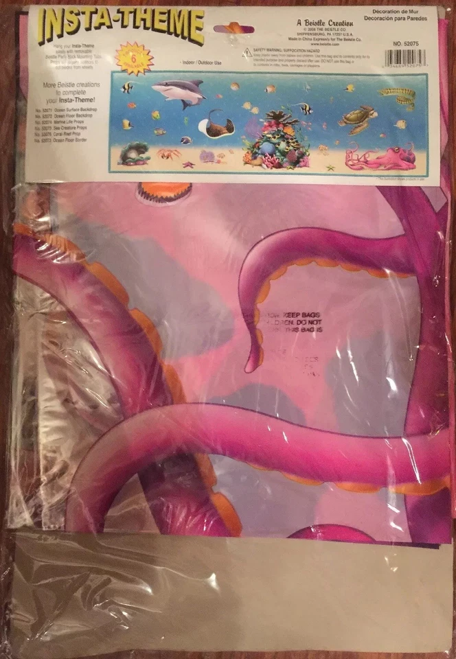 Accesorios de criatura marina sirena Luau vida marina fiesta cumpleaños decoración Foto 3 de 4