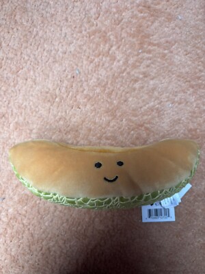 Jellycat Fabulous Melon Fruit weiches Plüschtier neu Etikett 