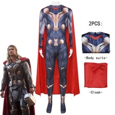 Thor Love and Thunder Cosplay Thor Costume Halloween Outfit Jumpsuit Cloak