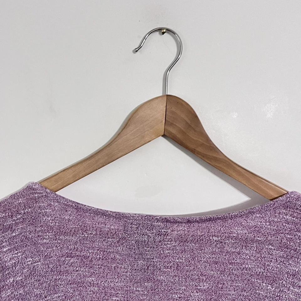 Camisa pulóver Karen Brooks para mujer talla 2X púrpura mezcla rayón con joyas Foto 4 de 4