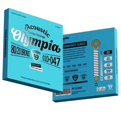 Olympia Acoustic Guitar Strings - Choice of Gauge Bronze Wound.