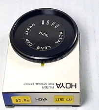 Hoya 52mm Metal Front Lens Cap Screw-in 52 mm High Quality E52 Rare Japan made