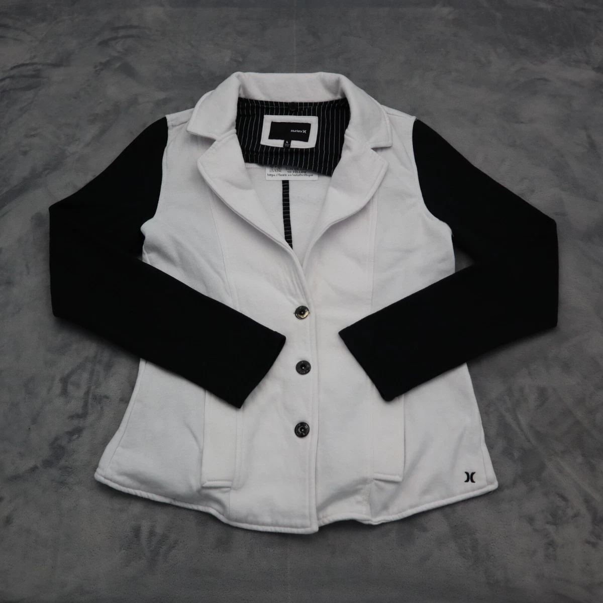 White blazer black lapel womens cheap