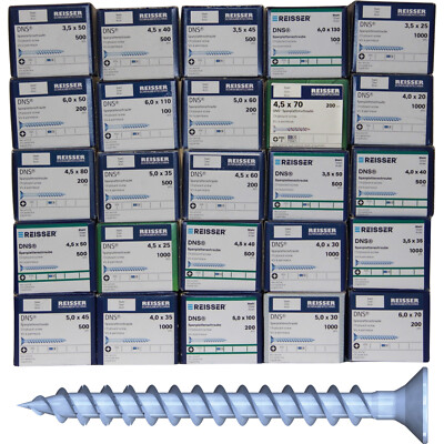 9kg Spanplattenschrauben Holzschrauben Doppelganggewinde Restposten DNS 900