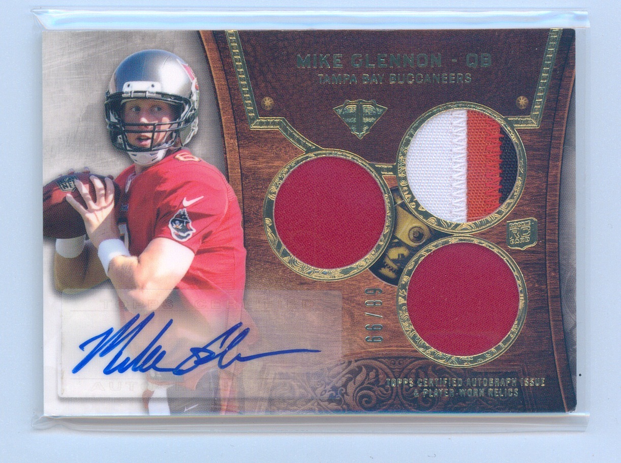 Mike Glennon Topps Triple Threads #116 Autograph Jersey
