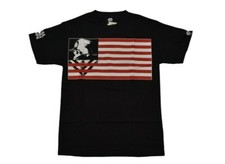Metal Mulisha ENSIGN Tee Black Red White Graphic Discounted Men's T-Shirt