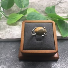 Polished Synthetic Gemstone Silver-Tone Ring Free Ship New Size 7 6939