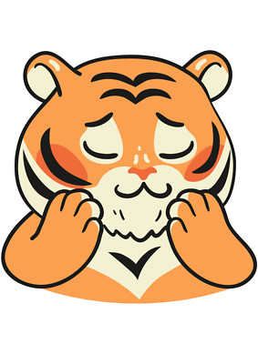 Sticker Tiger Aufkleber