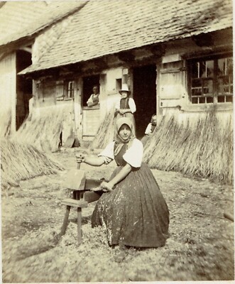 DEUTSCHLAND SCHWARTZWALD, Fotogr. DEUTSCH & HART 1866 SCHWARZWALD FOLKLORE 