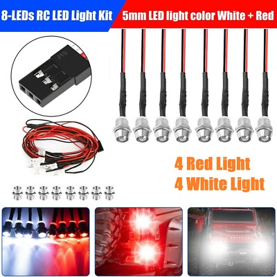 US 8LED Light Kit Truck Lights Headlights Taillight Switch Kit RC Car 1/10 SCX10