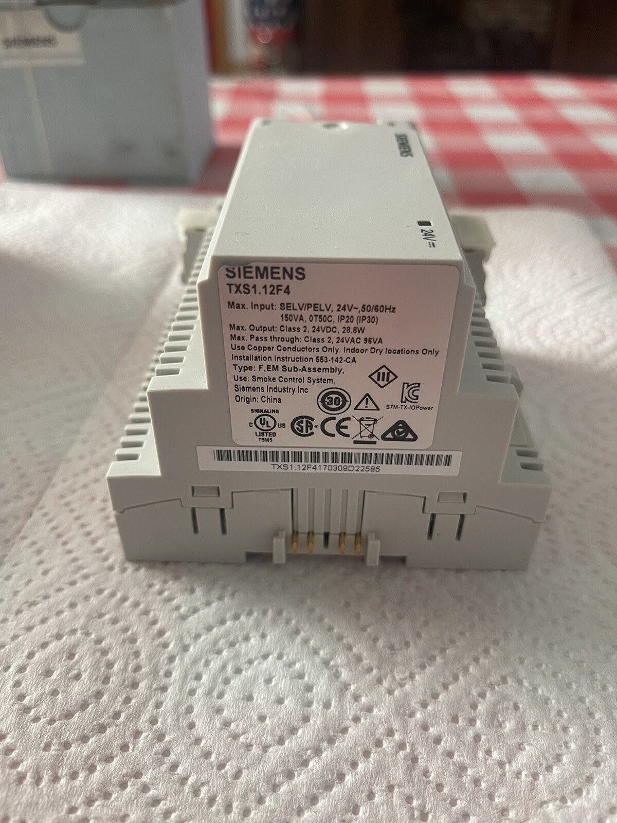 Siemens TXS1.12F4 Power Supply 24vdc PXCM Module 635510927068| eBay